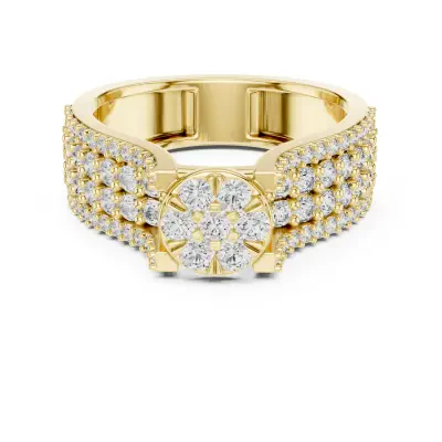 Piper Round Pavé Diamond Band